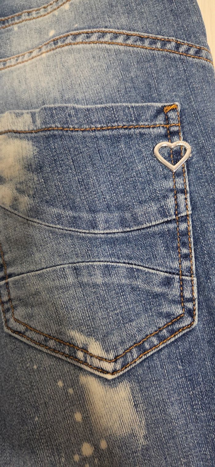 Jean Please Luxury Vintage 🇮🇹 – coupe slim effet usé – T.S (36/38) – excellent état ko - photo numéro 3