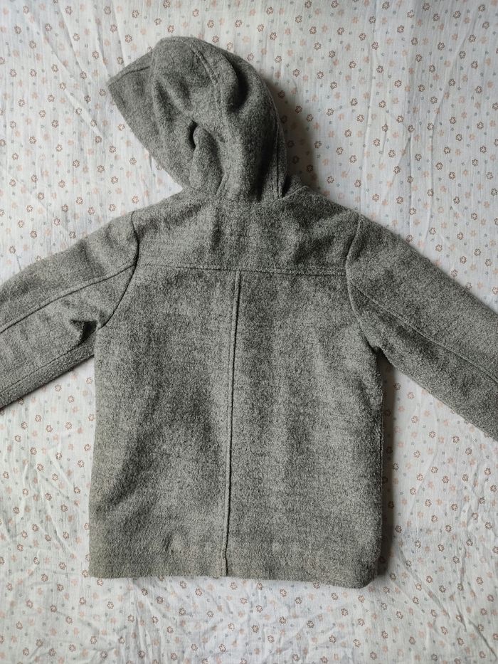 Manteau laine bouillie gris Okaïdi - Taille 6 ans - Très bon état - photo numéro 9
