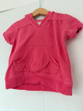 Pull sans manches Okaidi rose en 3ans