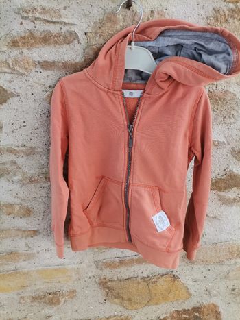 Gilet zippé orange