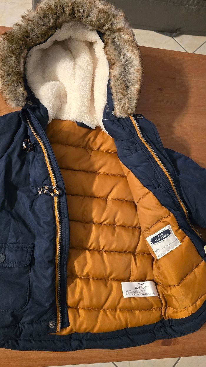 NEUF  (non porté)🏷 🥰🤩💙superbe parka chaud 23 mois garçon 💙😍🤩 - photo numéro 6
