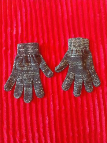 Gants laine pailletée
