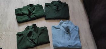 2 polos fruit of the loom homme verts