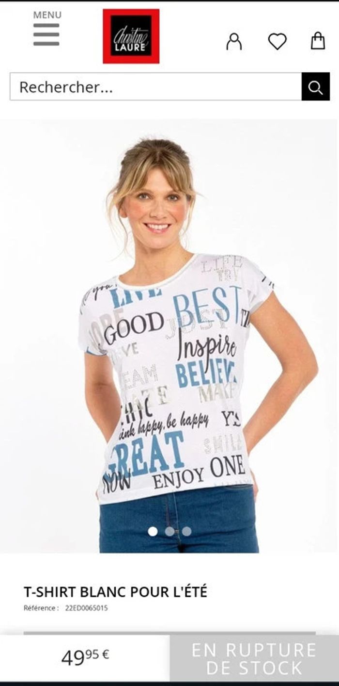 T shirt blanc Christine Laure 49.95€ - photo numéro 9