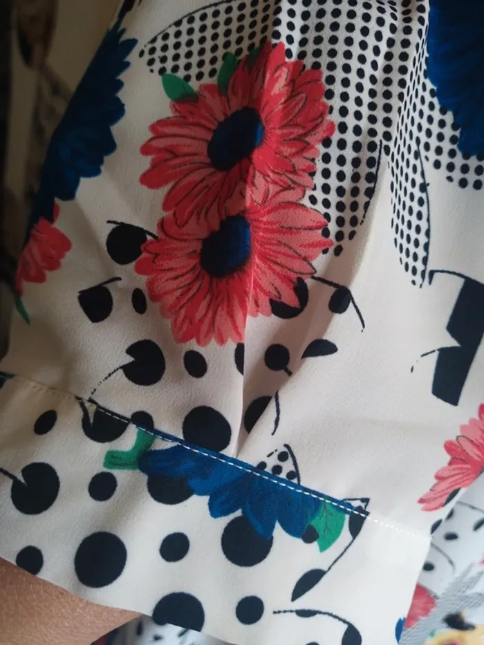 Chemise chemisier vintage fleurs flower printemps été spring summer - photo numéro 3