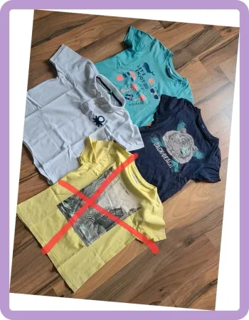 Lot de 3 t-shirts polos 8 ans