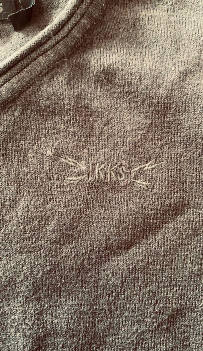 Pull IKKS gris foncé taille 6 ans - photo numéro 3