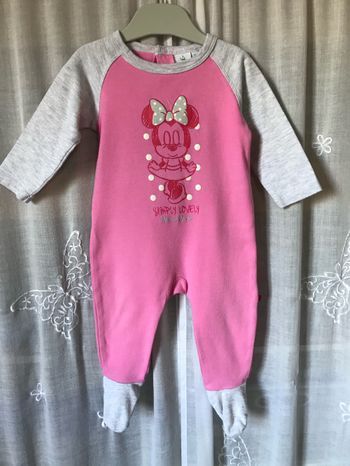 Pyjama d’été Minnie rose et gris 12 mois Disney