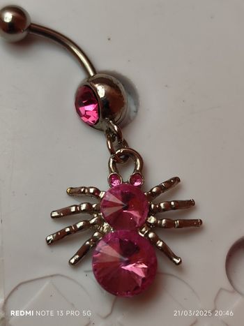Piercing nombril pendentif araignée neuf