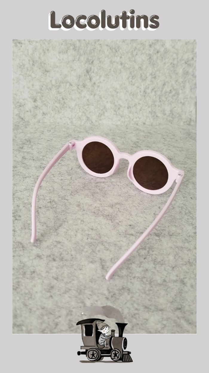 🚂 lunettes de soleil fantaisie violet clair - photo numéro 3