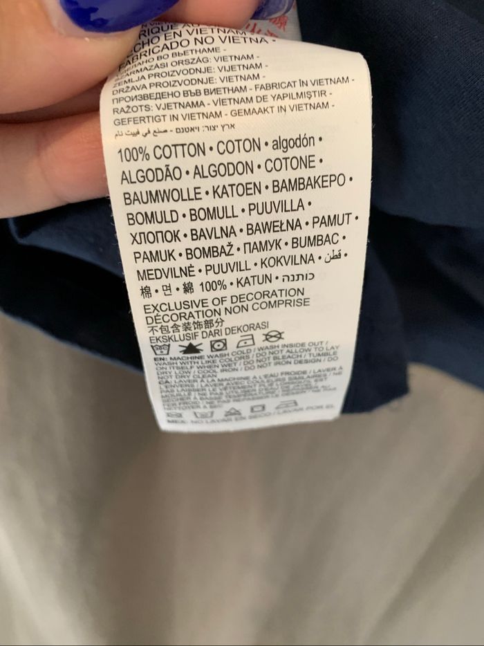 T-shirt Levi’s manches longues bleu marine 12 ans – 100% coton, stylé et en excellent état ! - photo numéro 6