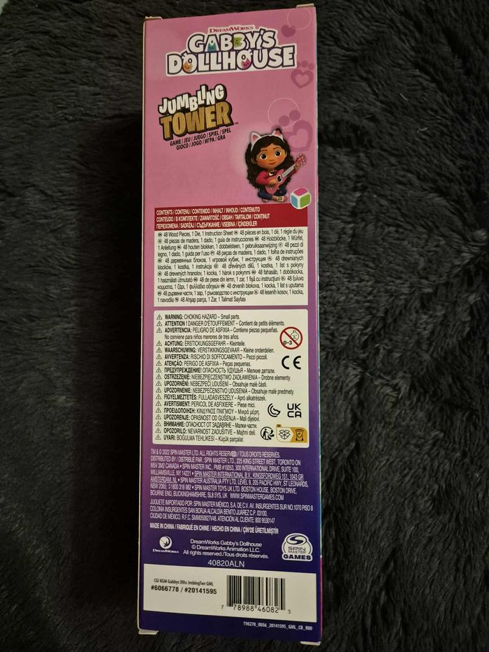 Gabby's Dollhouse - Jeu d'adresse Spin Master Games Tour Jenga Gabby et la Maison Magique - photo numéro 3