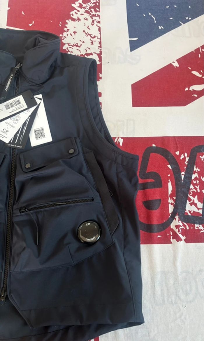 Gilet C.P. Company bleu marine - Taille 46 - photo numéro 4