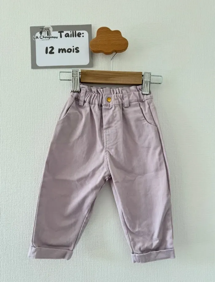 Pantalon Lila - taille 12 mois 🌸