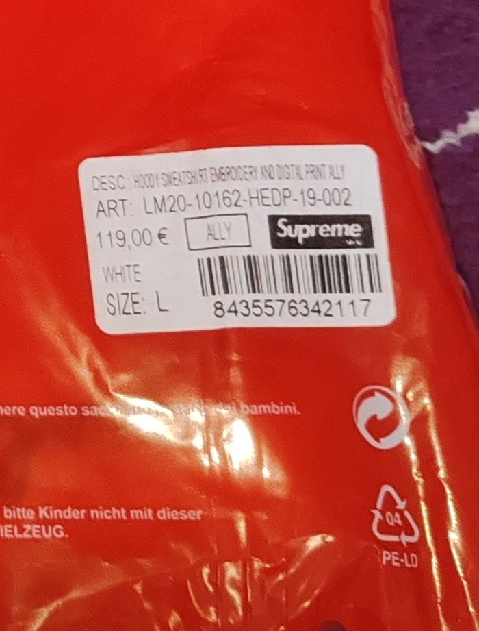 Sweat à capuche supreme blanc pour homme - photo numéro 4