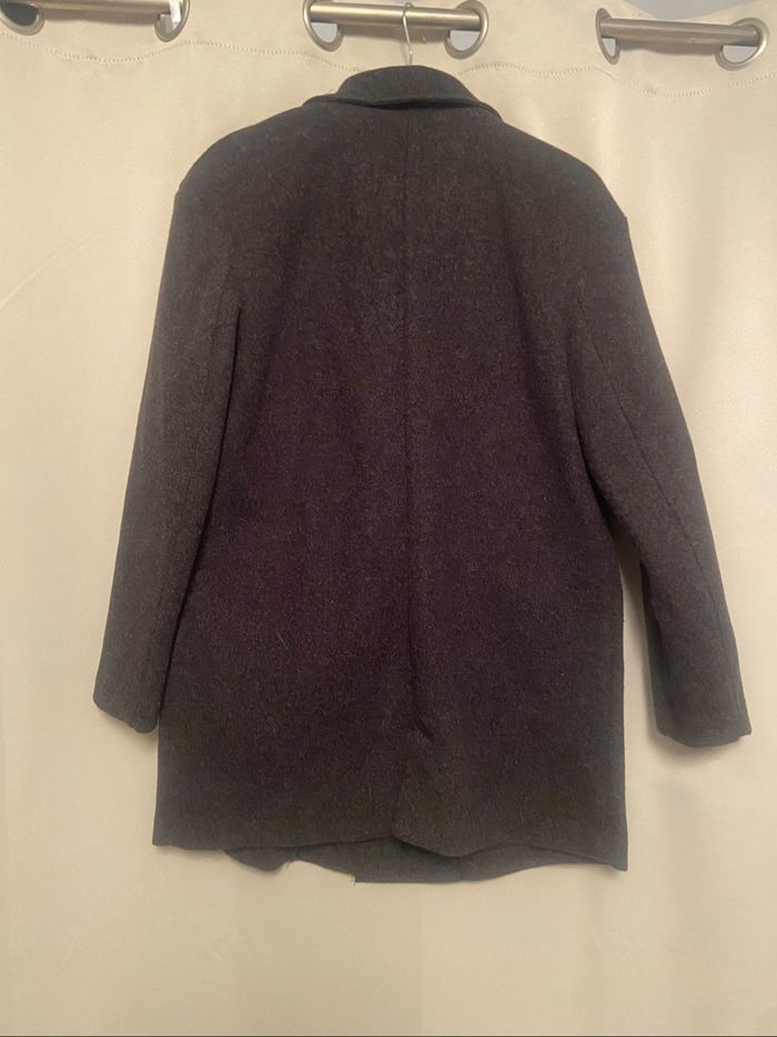 Manteau gris chiné - photo numéro 4