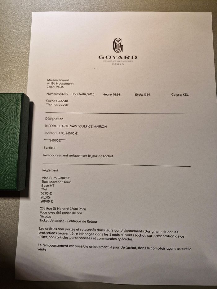 Porte carte goyard - photo numéro 10