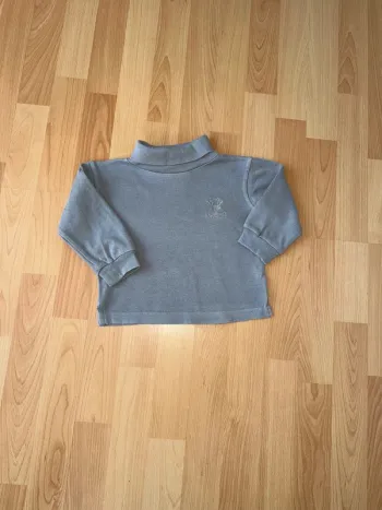 T-shirt gris col roulé - Taille 2 ans - Très bon état