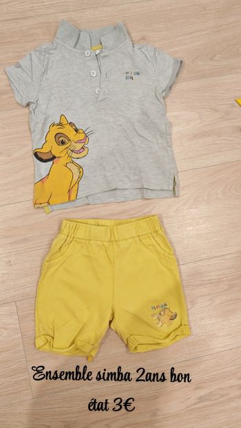 Ensemble simba 2ans 