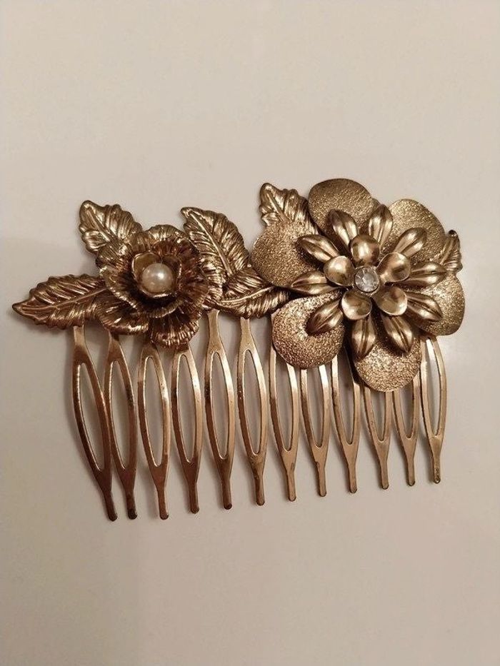 Peigne accessoire cheveux vintage Année 70s