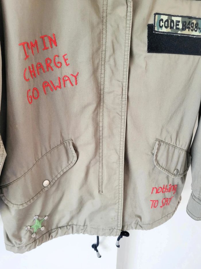 Veste Militaire Femme Bershka – Taille S – Très Bon État - photo numéro 3