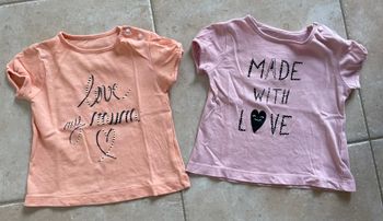 Lot de deux t-shirts manches courtes