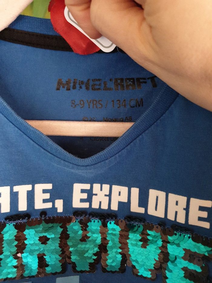 T-shirt minecraft - photo numéro 3