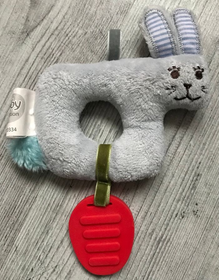 Hochet lapin bleu