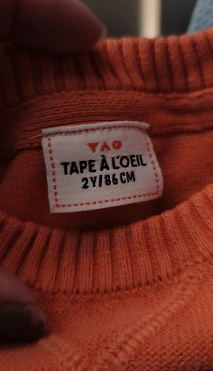 Pull fin orange - photo numéro 5