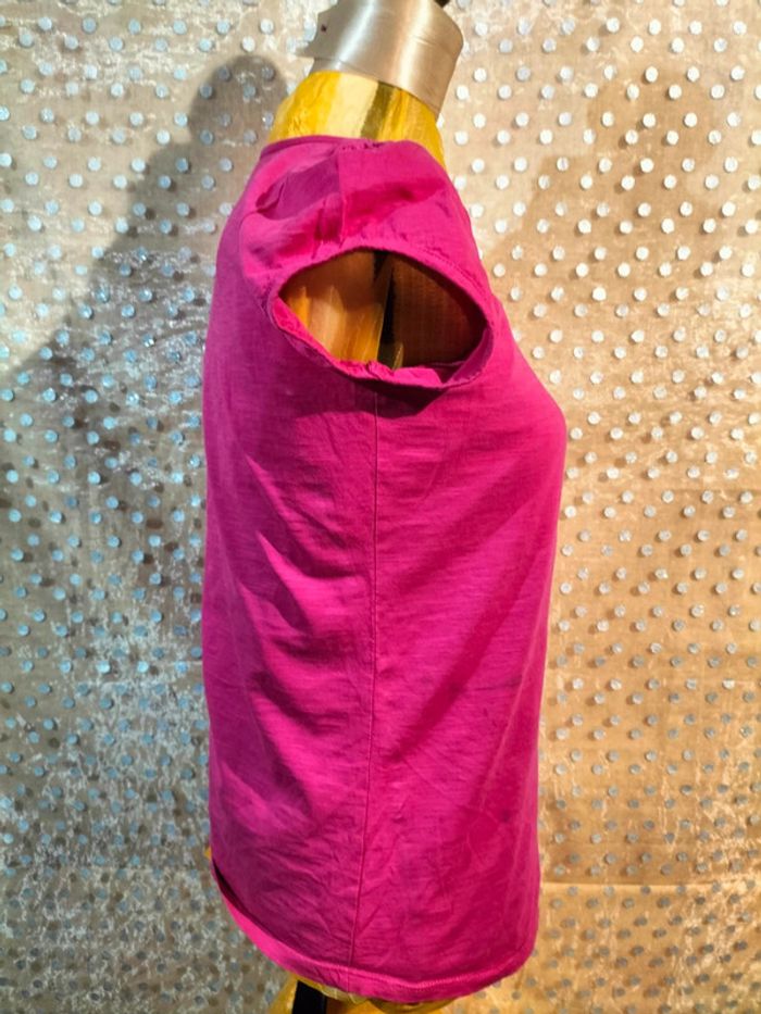T-shirt rose fushia taille 3 - photo numéro 3