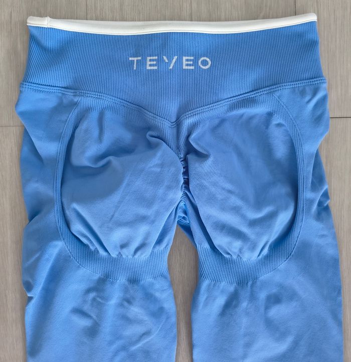 Legging Teveo Contrastline Sculpt Scrunch Ignite Bleu Azur - photo numéro 3