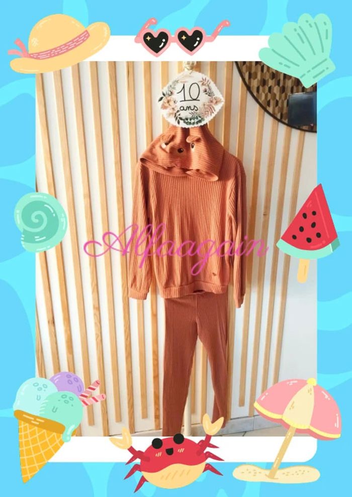 Ensemble confort marron h&M 10ans