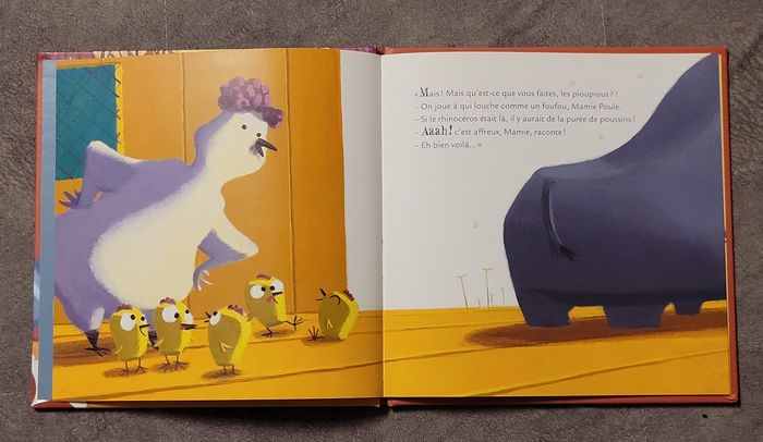 Mamie Poule Raconte - Tome 19 - Le Rhinocéros Qui Louchait Féroce Christine Beigel, Hervé Le Goff (I - photo numéro 2