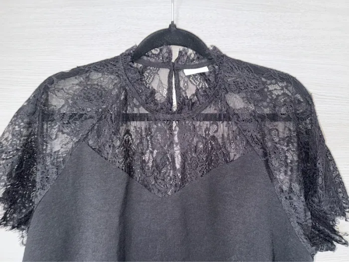 Jolie blouse noire dentelle JDY xl - photo numéro 3