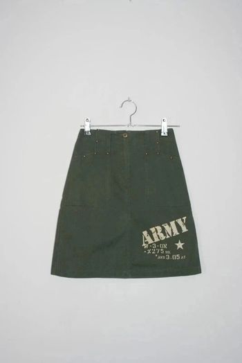 Jupe toile épaisse kaki petit 10a