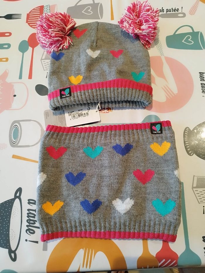 Bonnet + tour de cou 48 cm