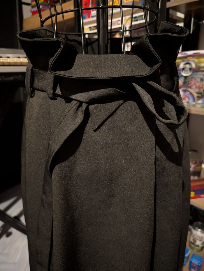 Jupe Noire Chic Taille Haute à Nouer Morgan Taille 34) - photo numéro 2