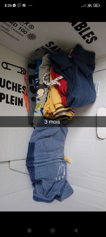 Lot de vêtements 3 mois