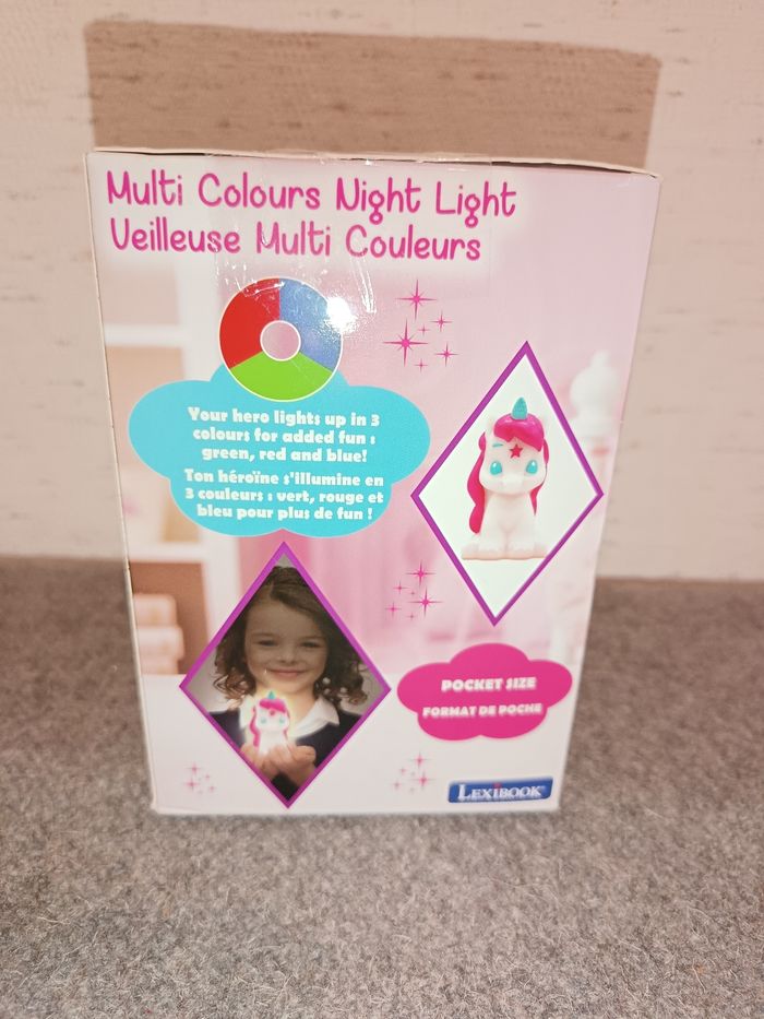 Veilleuse LED 3D à changement de couleur  licorne neuve - photo numéro 3