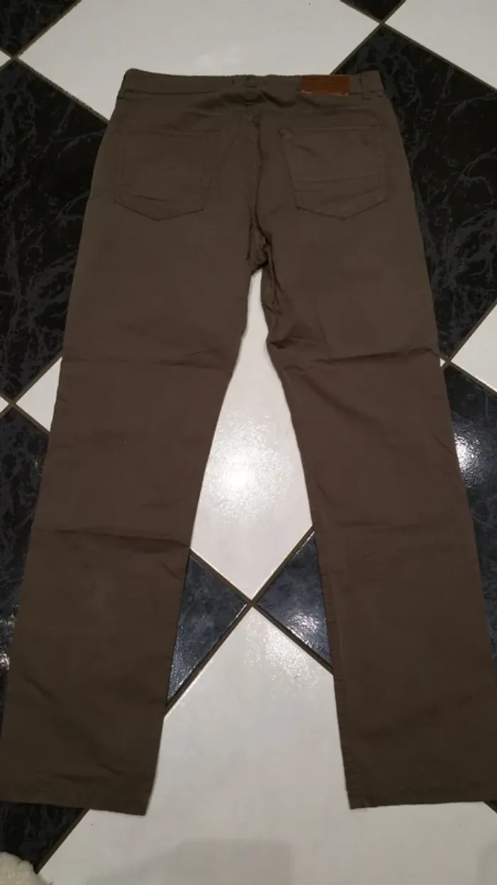Pantalon toile marron xl - photo numéro 3
