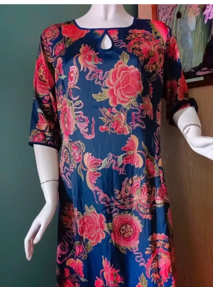 Robe longue fleurie L - photo numéro 2