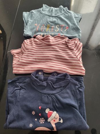 Lot de 3 col roules auchan