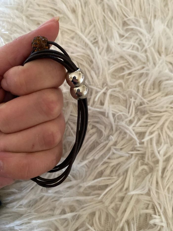 Bracelet avec perle marron - photo numéro 2