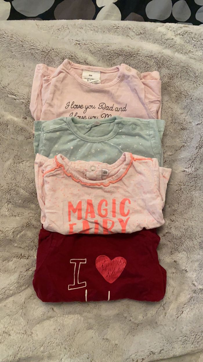 Lot de 4 hauts ML 6mois