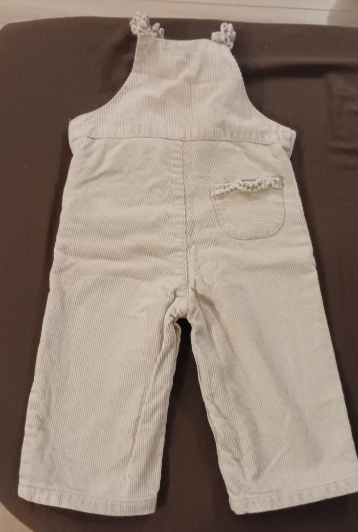 Salopette velours beige - photo numéro 4