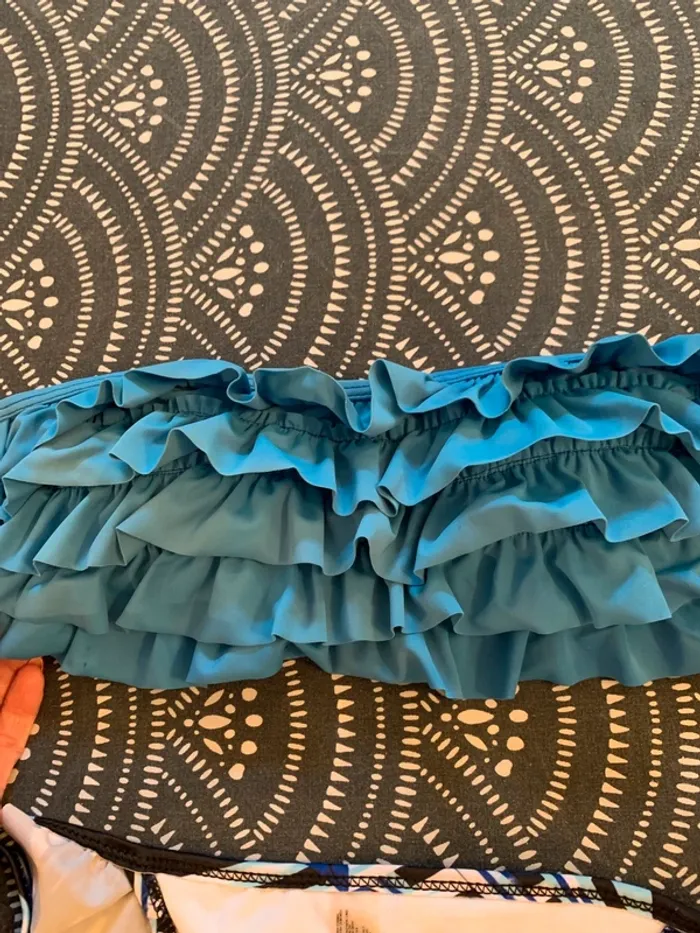 Maillot 2 pièces bleu taille L - photo numéro 4