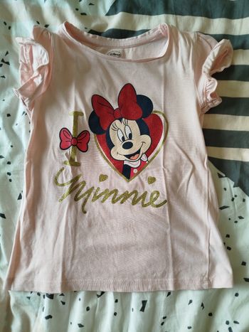 Tee shirt Minnie rose clair