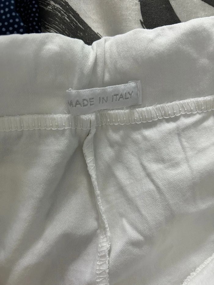 Pantacourt femme blanc - photo numéro 3