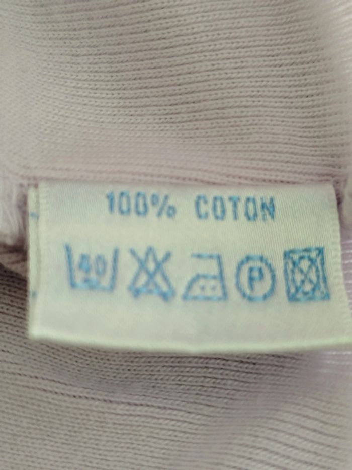 Tee-shirt manches courtes lilas Cadet Rousselle taille 3 mois - photo numéro 4