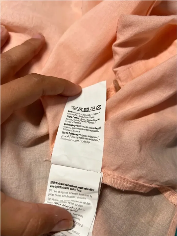 Chemisier rose saumon à dentelle Pimkie - photo numéro 7